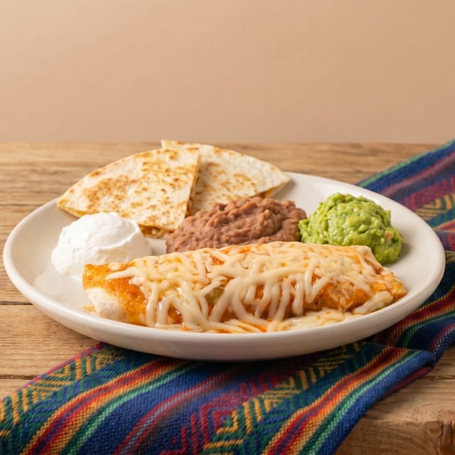 Burrito and Quesadilla.