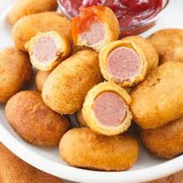 Kids Mini Corn Dogs.